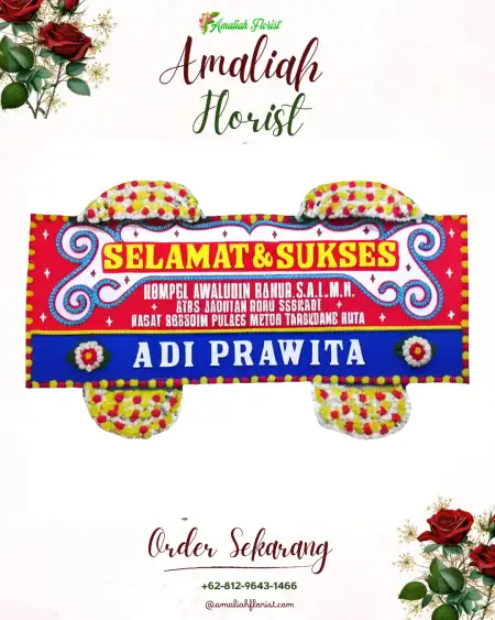 Papan Bunga Ucapan Selamat Banda Alam